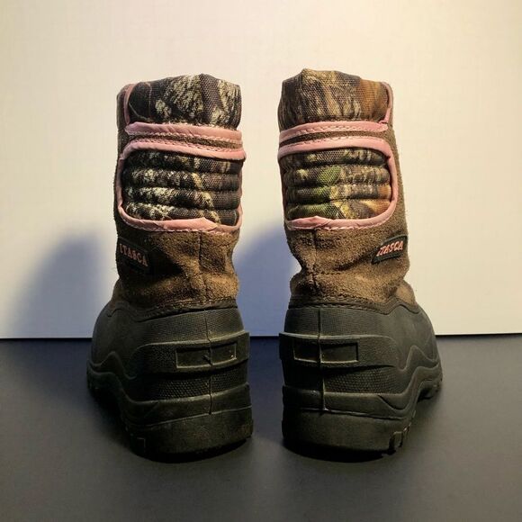 Girls ITASCA Brown / Camo Print Outdoor Boots / Size 2 - Picture 5 of 10